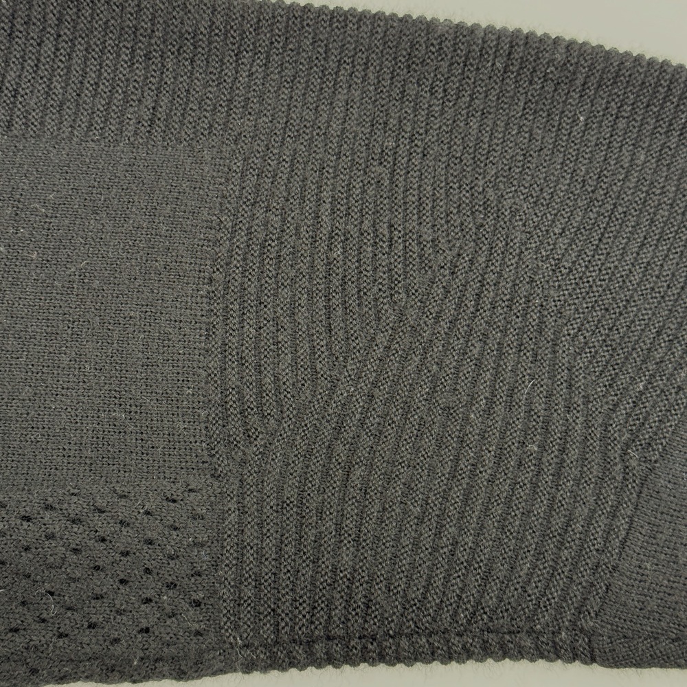 Nike Men's L Golf‎ Tour Performance Wool Blend V-Neck Sweater Black Stripe style - Picture 9 of 11